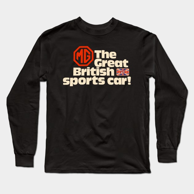 MG cars england Long Sleeve T-Shirt by Midcenturydave